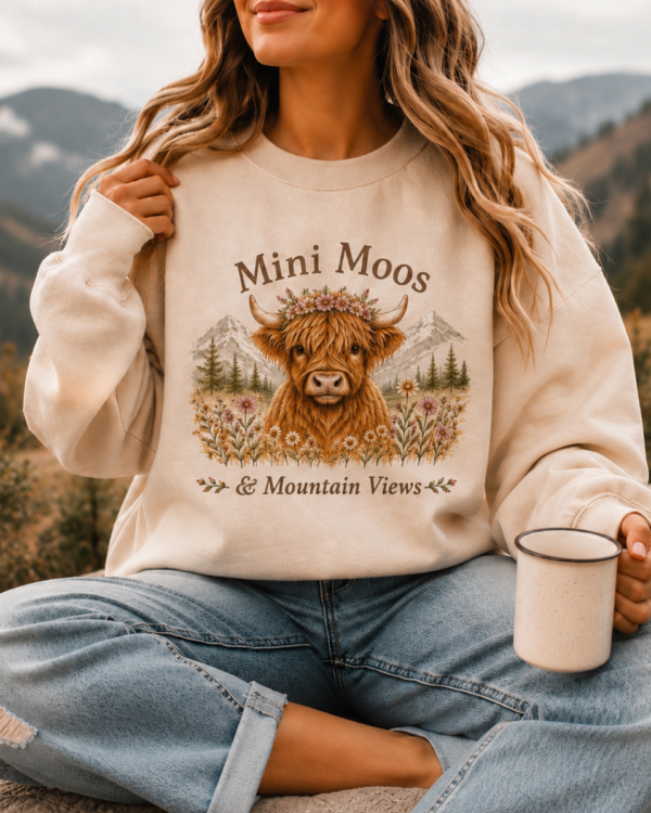 Mini Moos & Mountain Views Sweatshirt