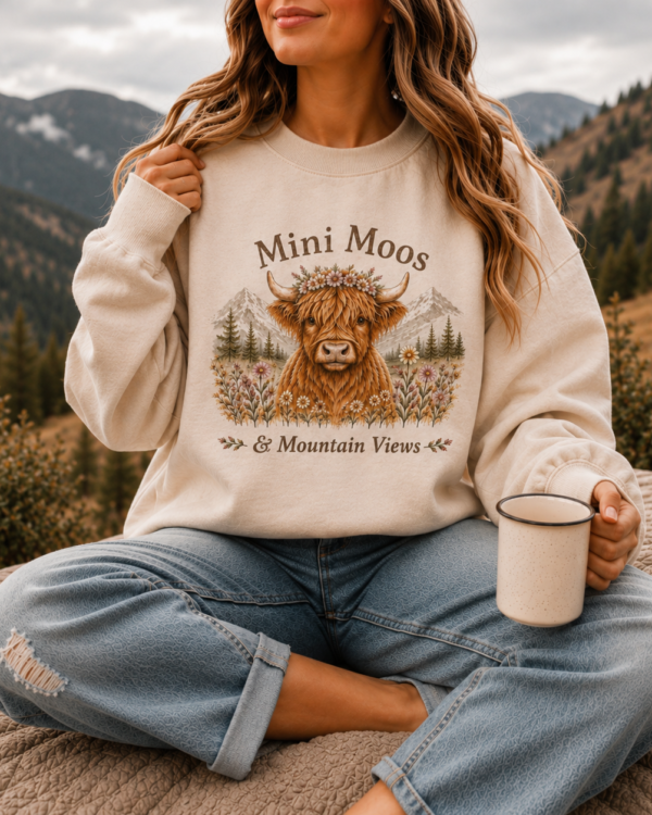 Mini Moos & Mountain Views Sweatshirt