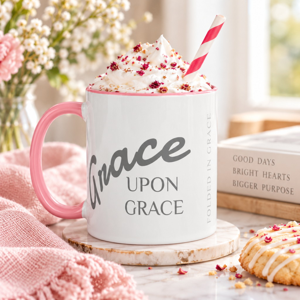 Grace Upon Grace Two-Tone Ceramic Mug