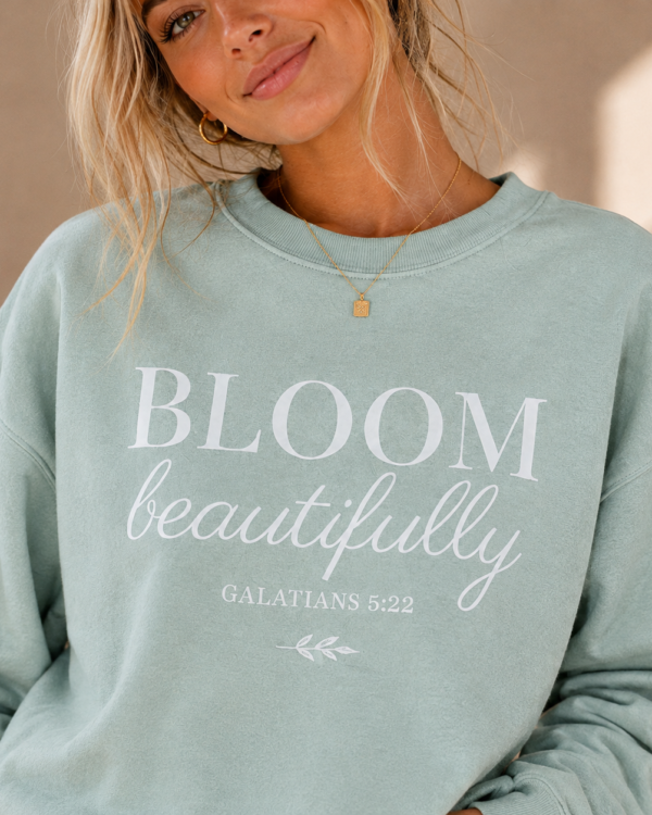 The Bloom Beautifully Crewneck - GAL 5:22